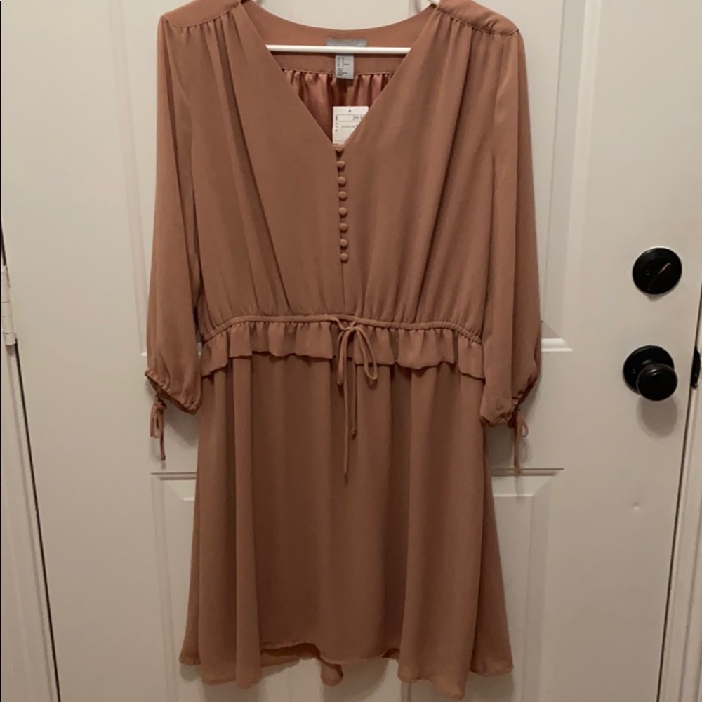 H&M Nude Silky Dress NWT